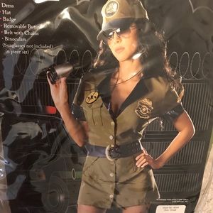Halloween costume boarder control sexy officer